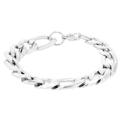 Armband ADELIA´S "Armband aus Edelstahl 21 cm", silber, Armbänder, Damen, 21cm, Edelstahl, Armband, Ideal zum Verschenken – schlicht und stilvoll