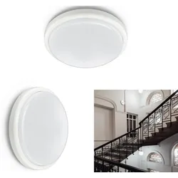 Aktion: Nur noch angezeigter Bestand verfügbar:  PHILIPS Ledinaire LED Decken- Wandleuchte WL070V LED11S/830 PSU II WH 11W 3000K IP65 für feuchte Umgebungen