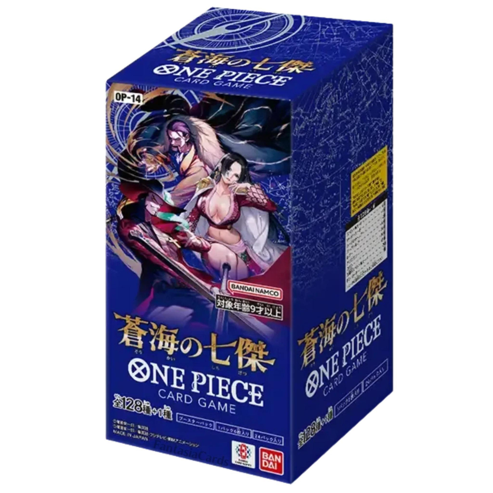 Bandai Japan One Piece: De Zeven Boosters van de Azure Zee OP14 Japanse editie