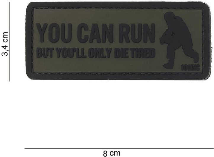 101 INC PVC Patch - You Can Run (Färg: Grön)