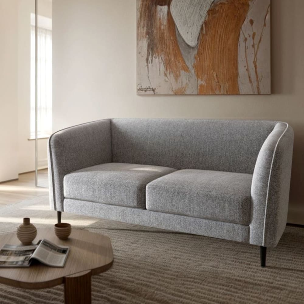 Mesonica Canapé 2 places gris clair Gris 160x80x85cm