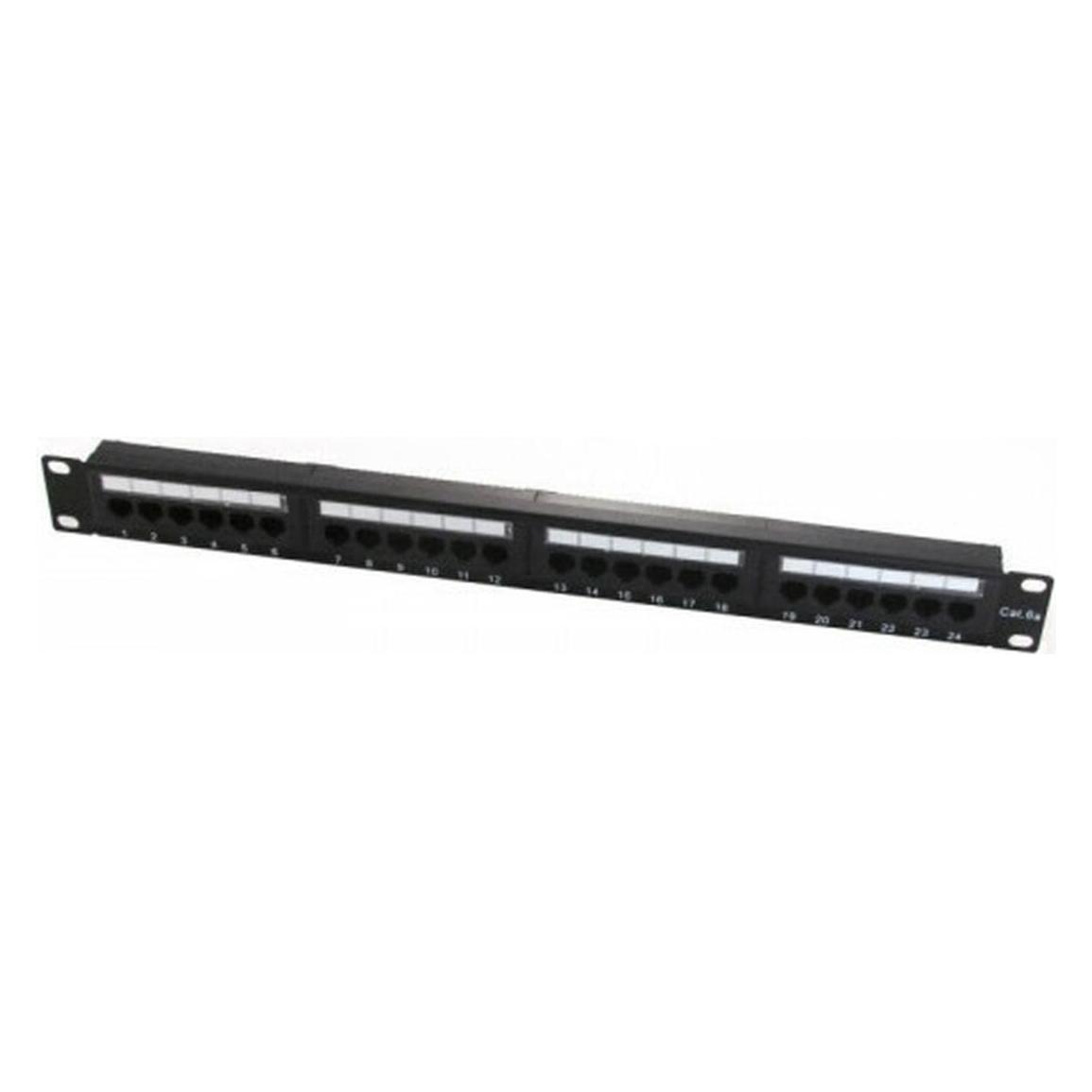 WP Rack & Cabling WP 19' Patch Panel Cat.6a UTP 24 RJ45 Ports 1U (WPC-PAN-6AU-24)