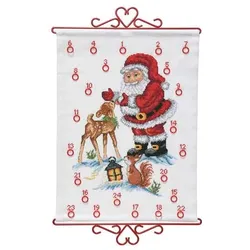 Adventskalender "Nikolaus mit Reh", 32 x 43 cm