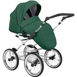 Kunert, Kinderwagen, Romantic 2in1 Kinderwagen in Grün mit AIR Wheels und grauem Rahmen