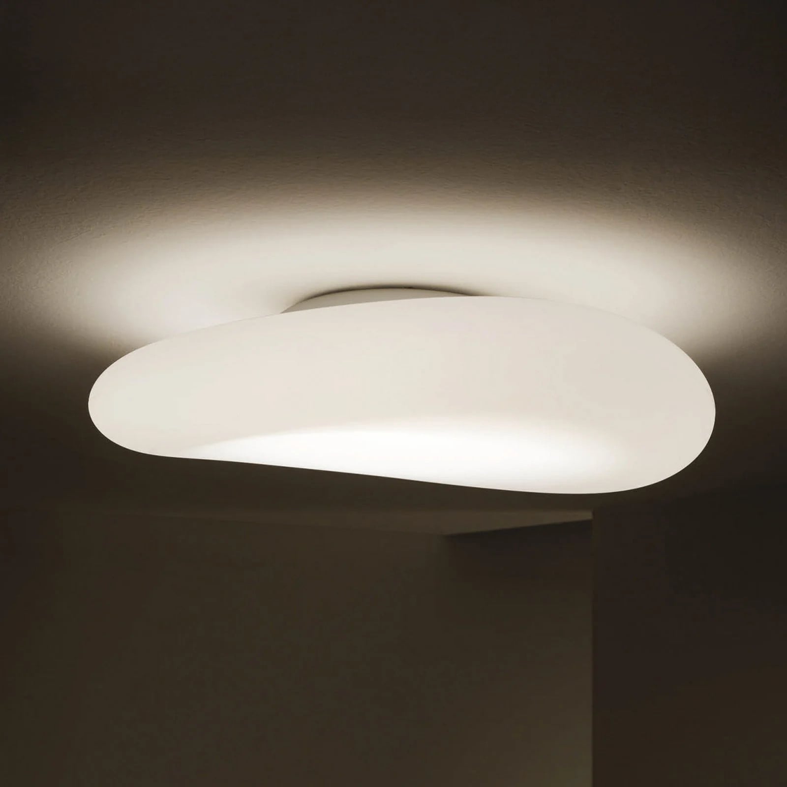 Stilnovo Mr. Magoo LED plafondlamp, wit, rond, Ø 76 cm