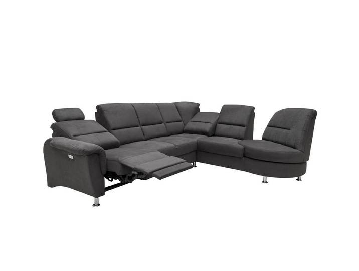 freiraum Ecksofa Ecksofa >Ludwigshafen< in 1219 Toro anthrazit - 236x113x275cm (BxHxT), in 1217 Toro schwarz, Mikrofaser - 236x113x275cm (BxHxT)