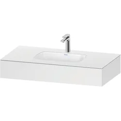 Duravit Collection One Einbauwaschtisch mit Konsole, 1000x550x170mm, QA4691018180000, Farbe: Weiß Matt
