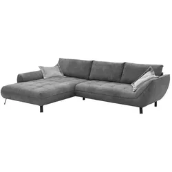 Exxpo by Gala Ecksofa Biarritz Stoff Grau Anthrazit