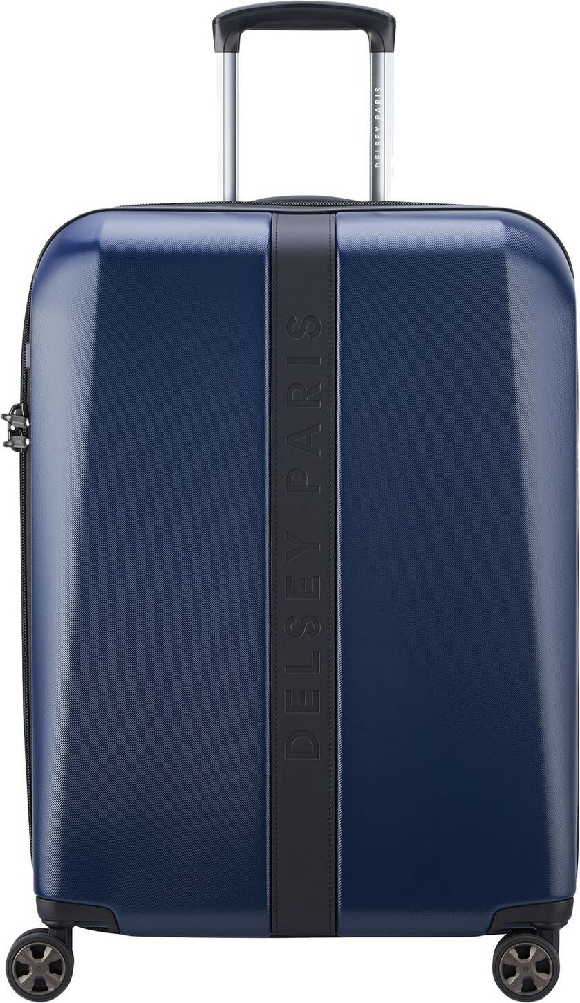 Delsey PROMENADE HARD 2.0, Karre, Harte Schale, Blau, Navy blue, Medium, 4 Rad/Räder
