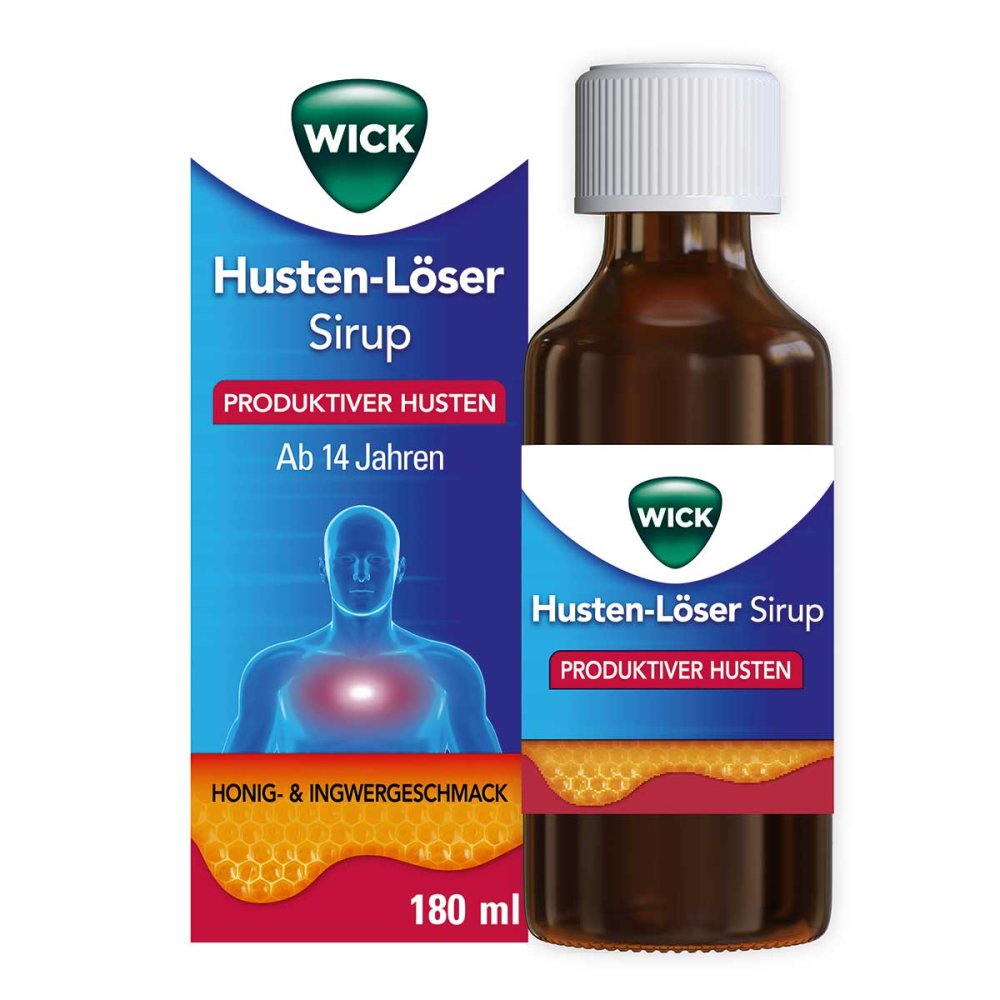 WICK Pharma - Zweigniederlassung der Procter & Gam Wick Husten-Löser Sirup mit Honigaroma 200mg/15ml 18836118