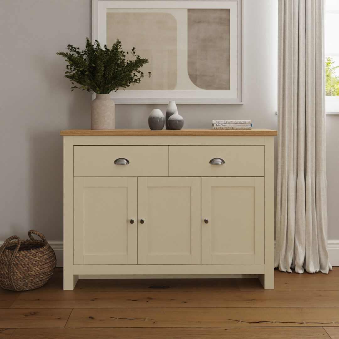 Zipcode Design Loretta 111.7cm Sideboard Cream 82cm H X 111.7cm W X 35cm D