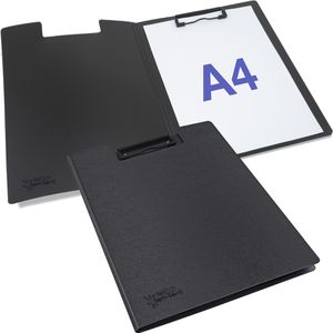 RAPESCO Klemmbrettmappe 1641 Germ-Savvy, A4, Kunststoff, antibakteriell, schwarz