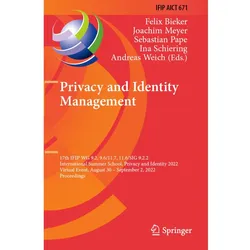 Privacy and Identity Management, Fachbücher