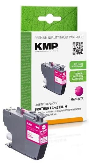 KMP Patroon voor Brother MFC-J1010DW LC421XLM Magenta 7ml Remanufactured