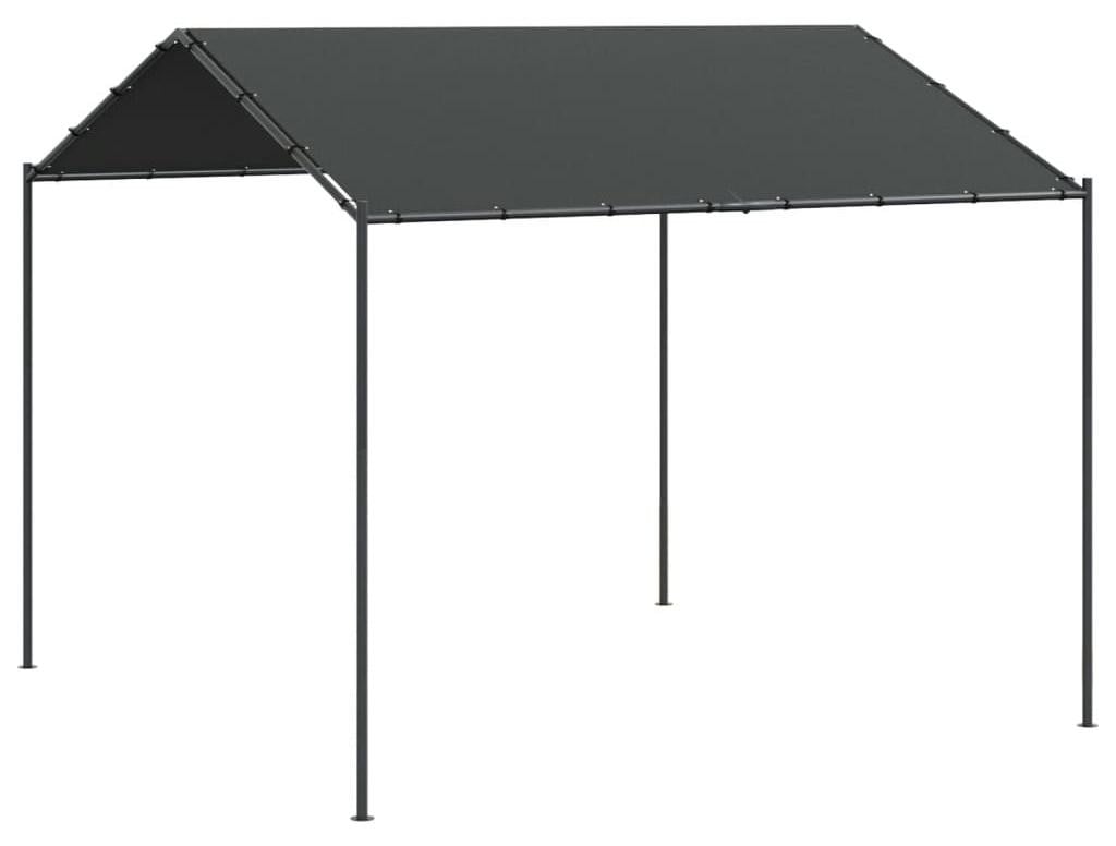 vidaXL Tuinpaviljoen antraciet 3x3 meter van staal en stof