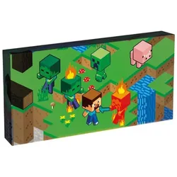 Pyramid, Bilder, Tela Retroilluminata LED Minecraft Isometric (30.50 x 15.50 cm)
