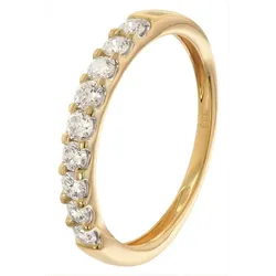 GLIZZ GL1280 Damenring 333 Gold mit Labor-gezüchteten Diamanten, 52/16,6