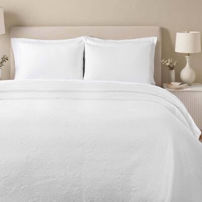Superior Enzy Textured Floral Bedspread Coverlet Set, All Season Quilt Bedding