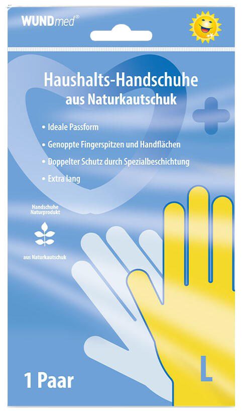 WUNDmed® unisex Gummihandschuhe Größe L gelb 1 Paar 10-003