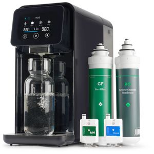 HO3 Osmoseanlage Home One, Auftisch, schwarz, mit 5 Liter Wassertank, Heißwasserfunktion, 10 Filterstufen