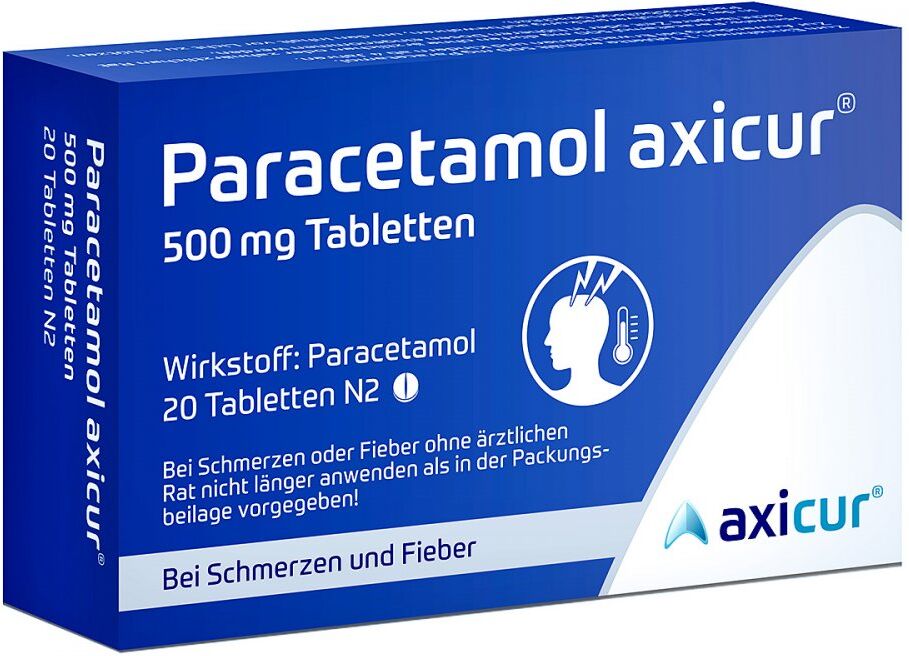 Paracetamol axicur 500 mg Tabletten