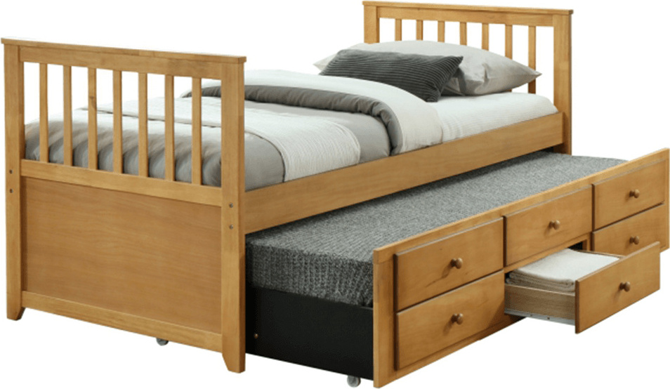 Kondela Klappbett mit Zustellbett Austin New 90- Eiche