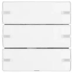 Berker Tastsensor Komfort Q.x 3-fach mit Beschriftungsschild KNX polarweiß samt