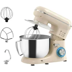 KÜCHENMASCHINE Edelstahl Kunststoff Beige