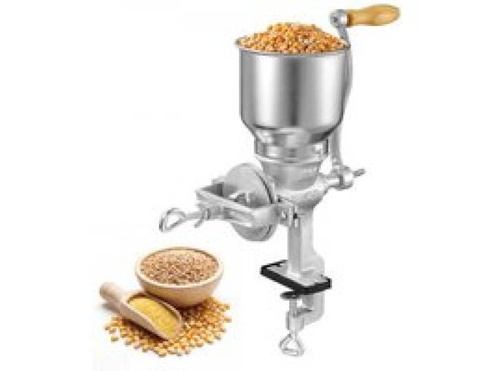 VEVOR Getreidemühle Manuell aus Gusseisen, Handkurbel Kornmühle mit Hohem Trichter & Stabiler Tischklemme, Malzmühle Kaffeemühle Gewürzmühle für Kaffeebohnen Gewürze Weizen Mais Nüsse, Küchenhelfer