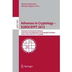 Advances in Cryptology - EUROCRYPT 2013, Fachbücher