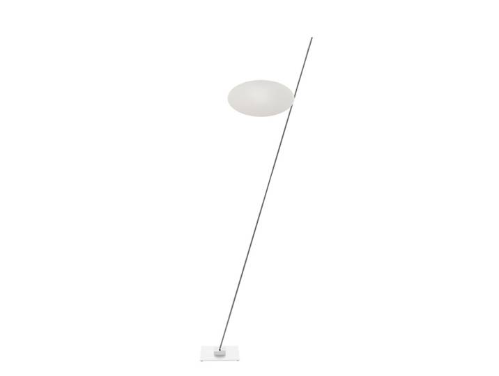 CATELLANI & SMITH lampadaire LEDERAM F1 (Tige satin disque blanc - Métal)