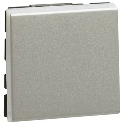 Legrand 079211L MSC Wechselschalter 10A (SL) 2-modulig beleuchtbar Aluminium