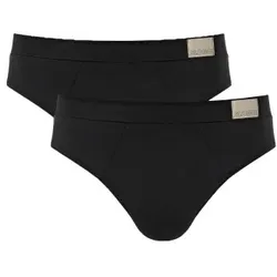 Sloggi 2P For Men GO Natural Brief Schwarz Baumwolle Medium Herren