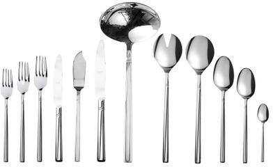 Mepra Aria Flatware Set (Configuration P) - 113 Pieces - Stainless Steel