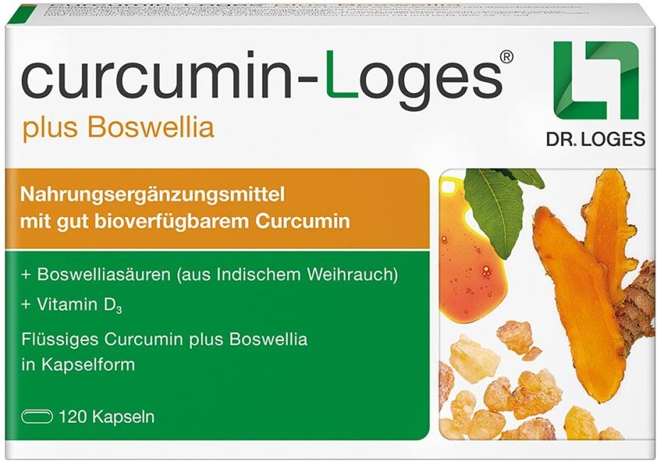 curcumin-Loges plus Boswellia - Kurkuma Kapseln mit Weihrauch