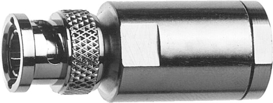 Telegärtner BNC Kabelstecker aus Metall für die Verbindung von Koaxialkabeln (RG213), löten/schrauben, Typ: 100023344)