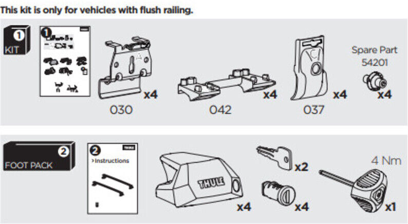 France Attelage Kit Thule 6035