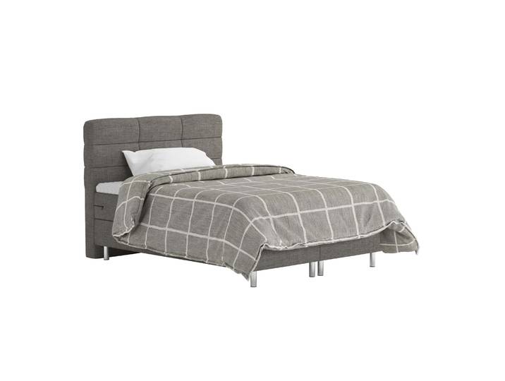 Boxspringbett MIDNIGHT 140 x 200 cm grau