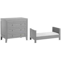 BABYZIMMER 2-teilig Grau