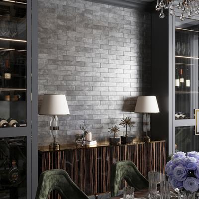 "Apollo tile 2.5"" x 10"" Bravura Matte Deep Gray Ceramic Tile (5.06 sq ft/case) - 30 Pack"