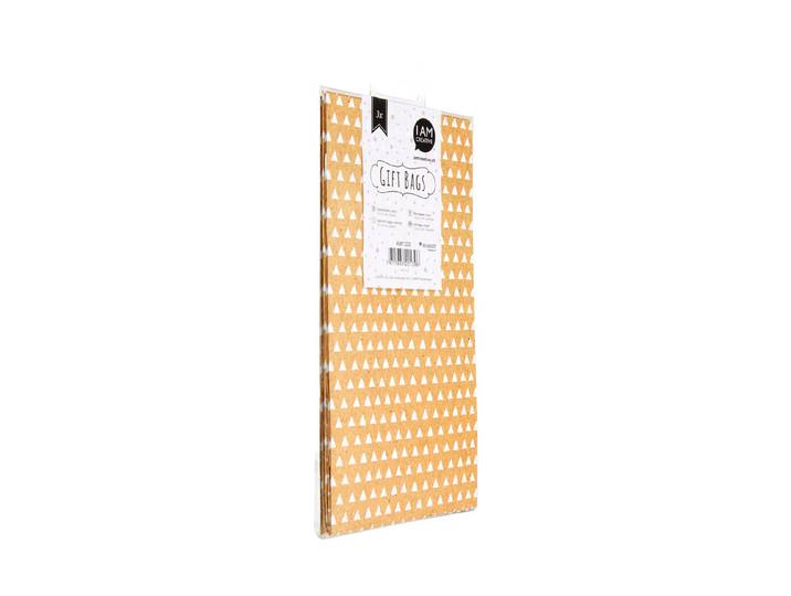 I AM Creative Geschenktüten Braun 12 × 21 cm 3 Stück