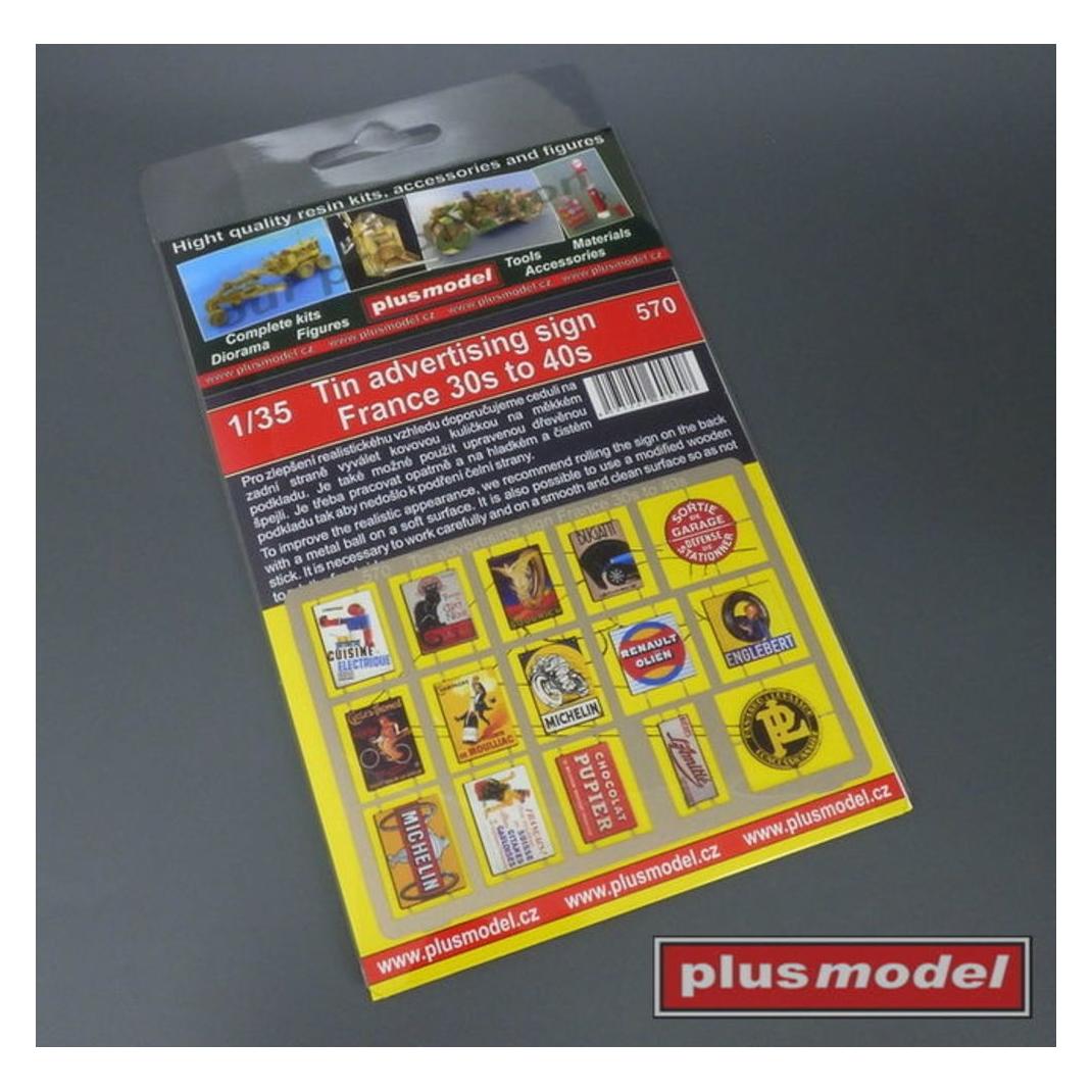 Plus Model Tin advertising sign France (23801078)