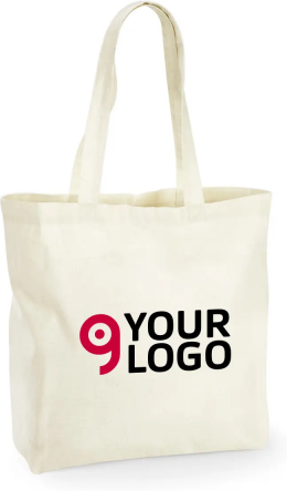 Maxi Tote Shopper  cotone biologico, naturale eco Personalizzate o neutre Westford Mill