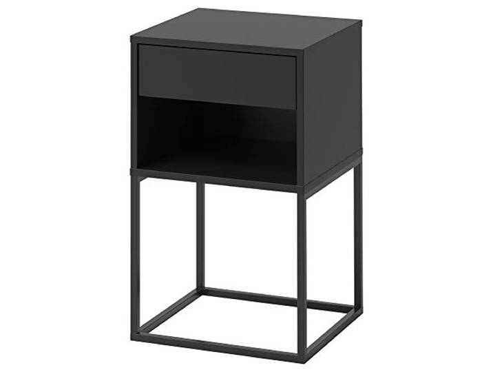 VIKHAMMER Table de chevet Noir