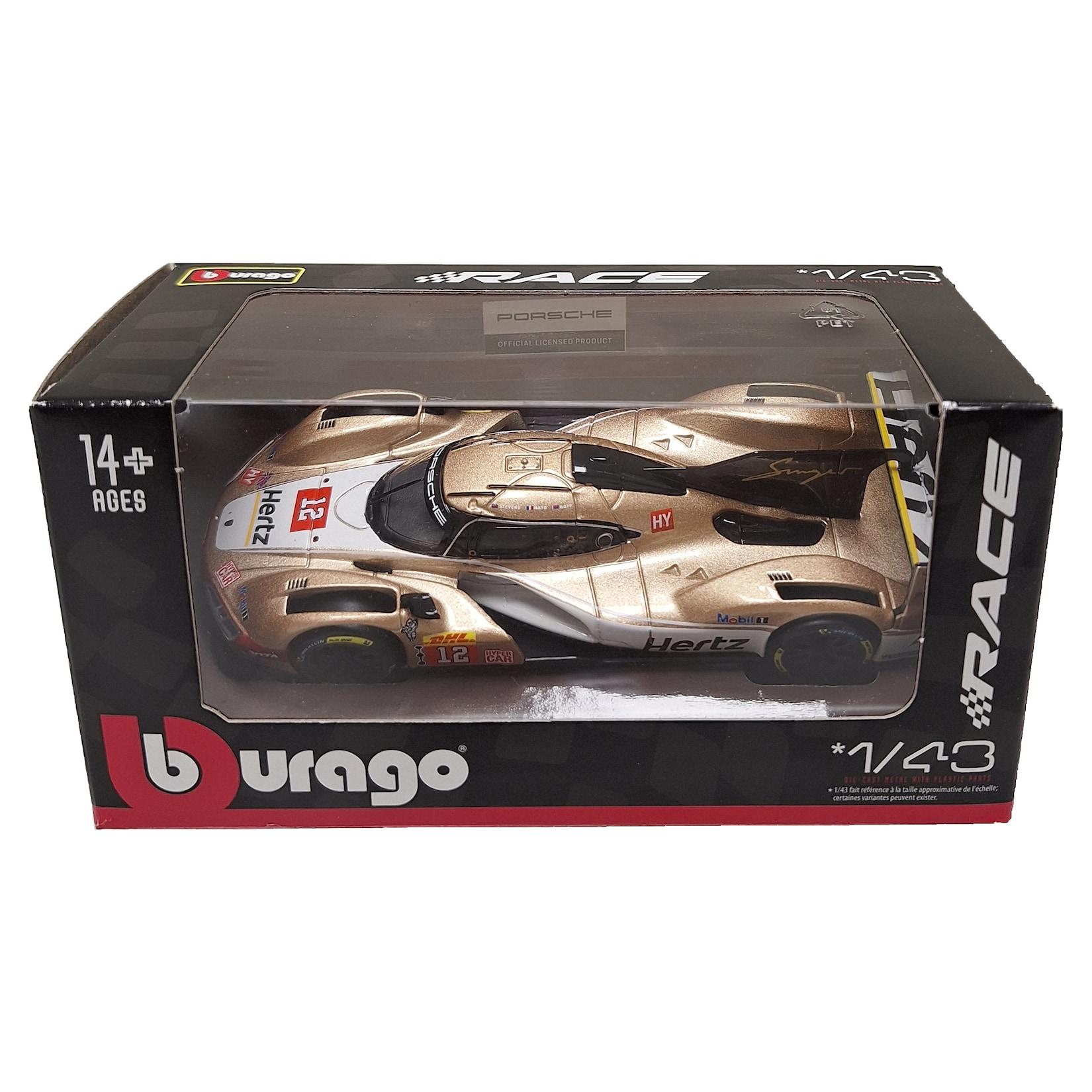 Bburago 18-60057P3 - Modellauto - Porsche 963 Team Jota Hertz #12 (Maßstab 1:43) Auto Spielzeugauto