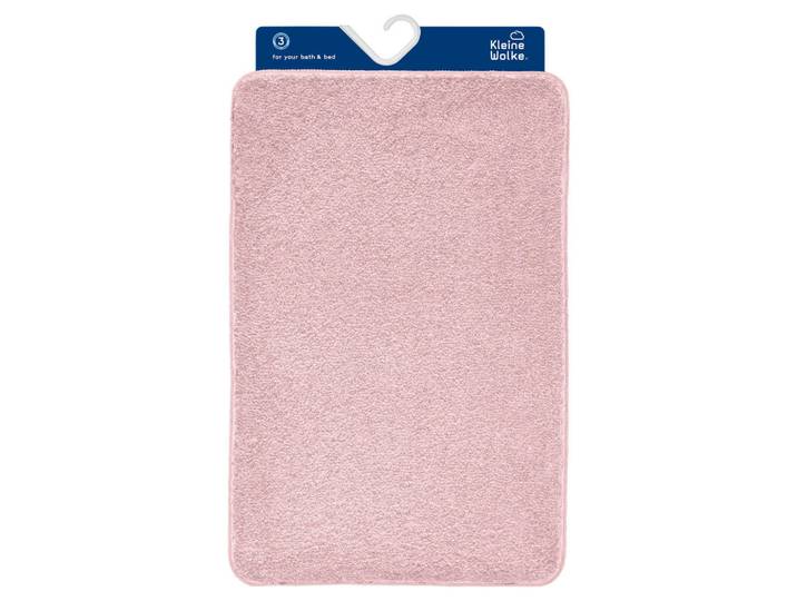 Kleine Wolke Badeteppich Nelke, 2-Tlg., Rosa, rechteckig, 55x85 cmes Vertrauen - Oeko-Tex®, für Fußbodenheizung geeignet, rutschhemmend, Heimtextilien, Badtextilien, Badematten