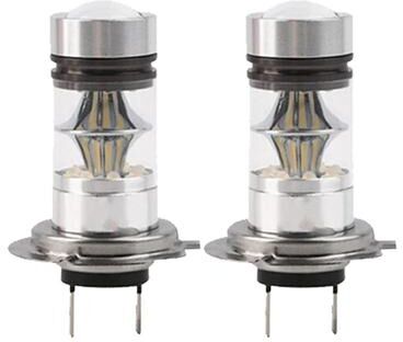 Inspired Living High Performance LED Headlight Bulbs H4 H7 100W Super Bright Low Beam & Fog Light Upgrade (2 Pack) h7 2pcs