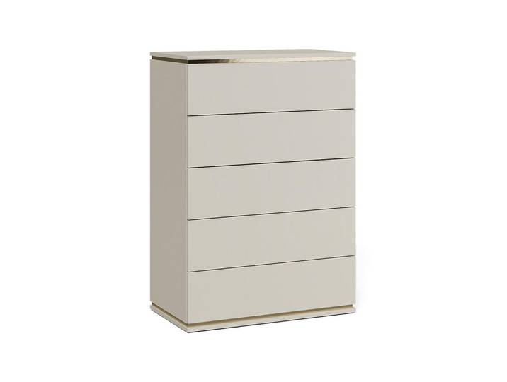 Vicco Kommode Linette Cashmere 76 x 109.1 cm mit 5 Schubladen, Kaschmir, Rechteckig, 76x109.1x42 cm, Kleinmöbel, Kommoden, Kommoden