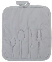 IH Casa Decor Utensil Front Stitched Pot Holder Light Grey - Set of 6