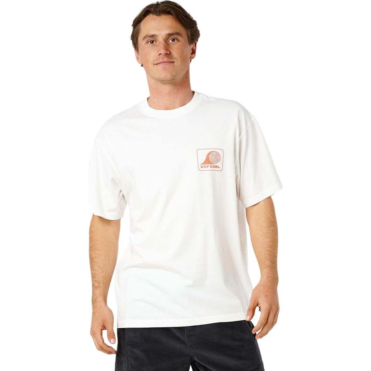RipCurl Aots Rolling Wave Tee bone (3021) L 0ZFMTE-3021-L